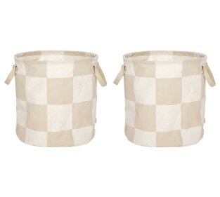 Day and Age Chess Storage Basket - Medium (Clay/Offwhite)