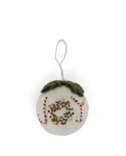 Day and Age Christmas Bauble - White with Joy