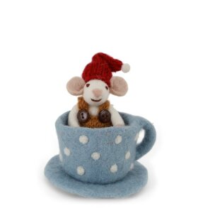 Day and Age Mouse In Blue Coffee Cup