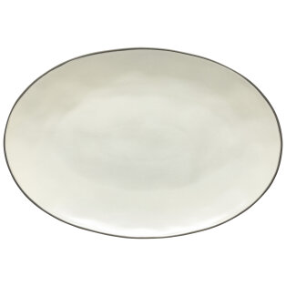 Day and Age Stacked Organic Oval Platter - Salt