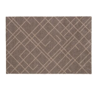 Day and Age Lines Mat - Sand/Beige (60 x 90 cm)