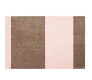 Day and Age Stripes Horizontal Mat - Sand/Light Rose (60 x 90 cm)