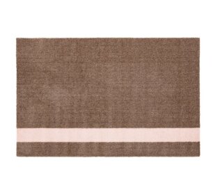 Day and Age Stripes Vertical Mat - Sand/Light Rose (60 x 90 cm)