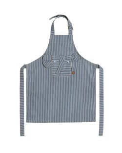 Day and Age Striped Denim Elephant Apron